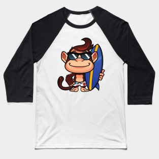 "Makani" the surfing monkey Baseball T-Shirt